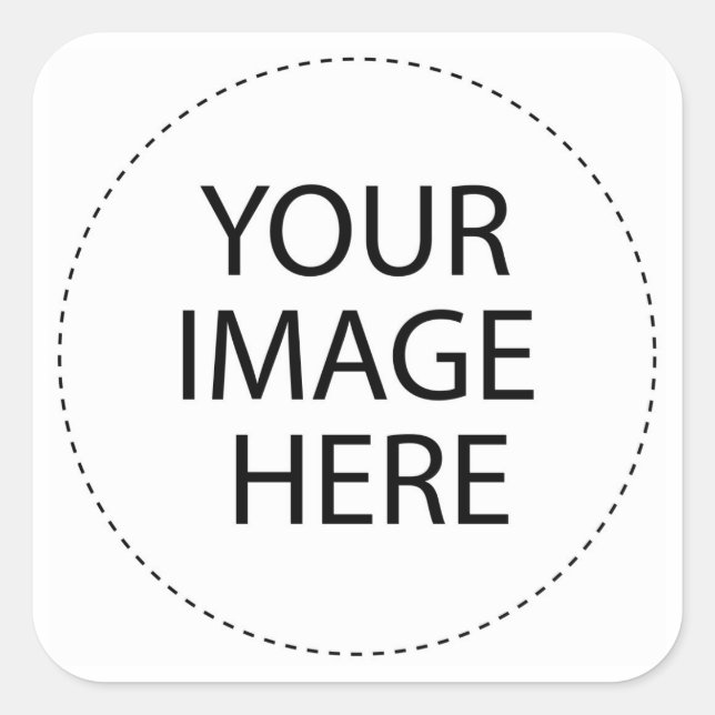 Blank DIY Template Party Giveaway add TEXT IMAGE Square Sticker (Front)
