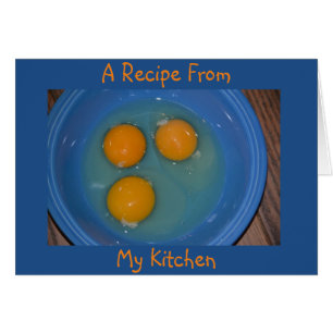 Blank Egg Recipe Card