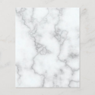 Blank Elegant Faux White Marble Flyer