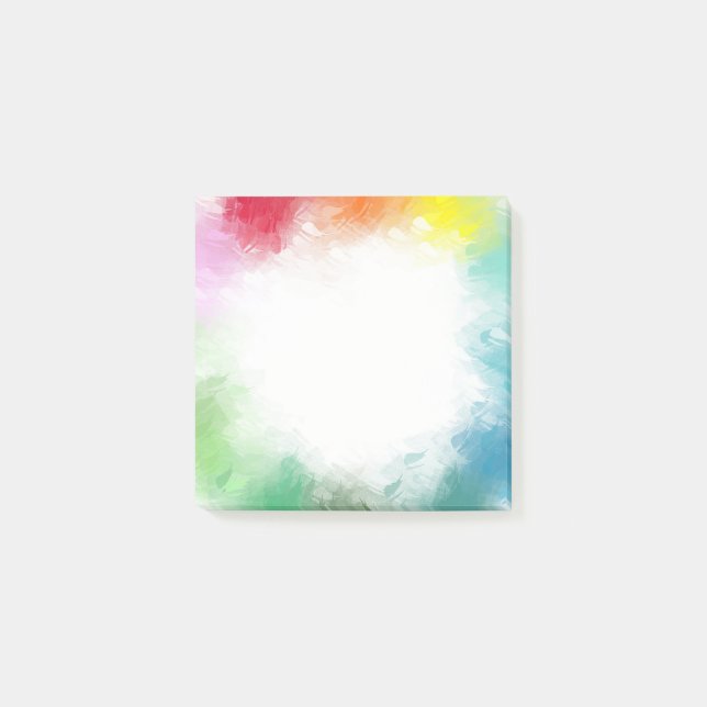 Blank Elegant Modern Template Custom Abstract Art Post-it Notes (Front)