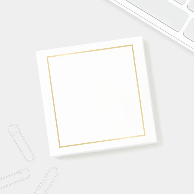 Blank Faux Gold Foil Post-it Notes (Creator Uploaded)