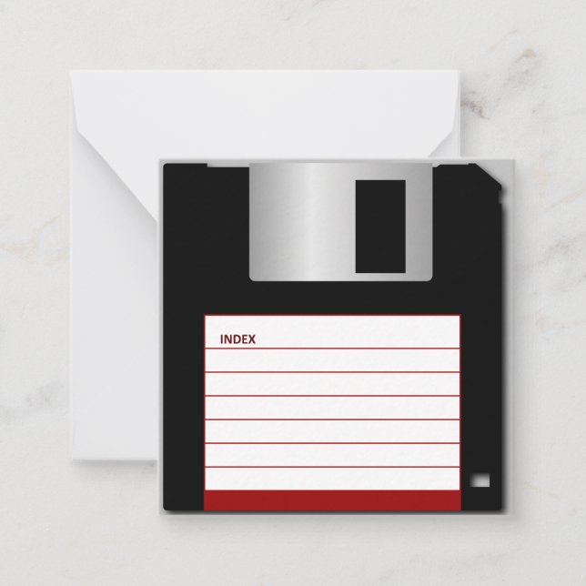 Blank Floppy Disc Card (Front)