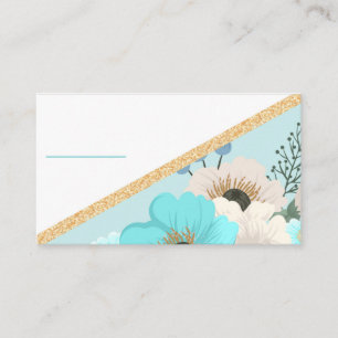 Blank Floral Business Card