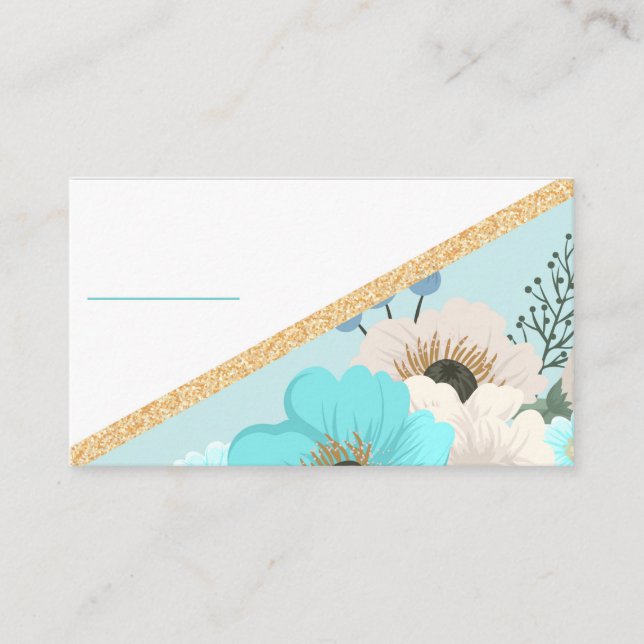 Blank Floral Business Card (Front)