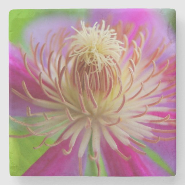 Blank Floral Stone Coaster (Front)