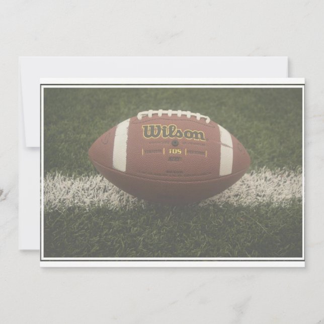 Blank Football Invitation (Front)