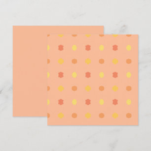 Blank Four Corners Peach Yellow Tiled Pattern