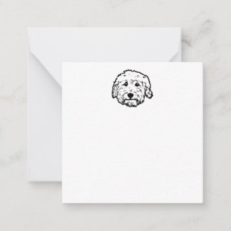 Blank Goldendoodle notecard - customise it