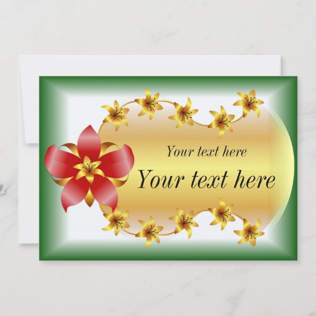 Blank Greeting Card (Front)