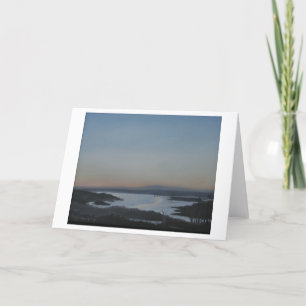 Blank Greeting Card Hudson River Landscape