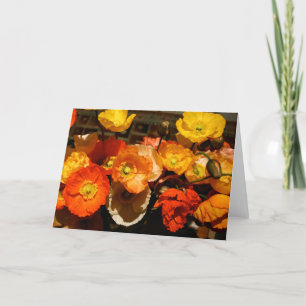 Blank Greeting Card Poppies