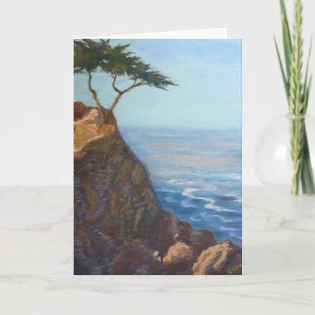 Blank greeting card with pastel painting (Front)
