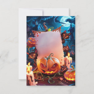 Blank Halloween Invitation Card