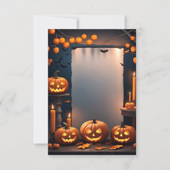 Blank Halloween Invitation Card #20 (Front)