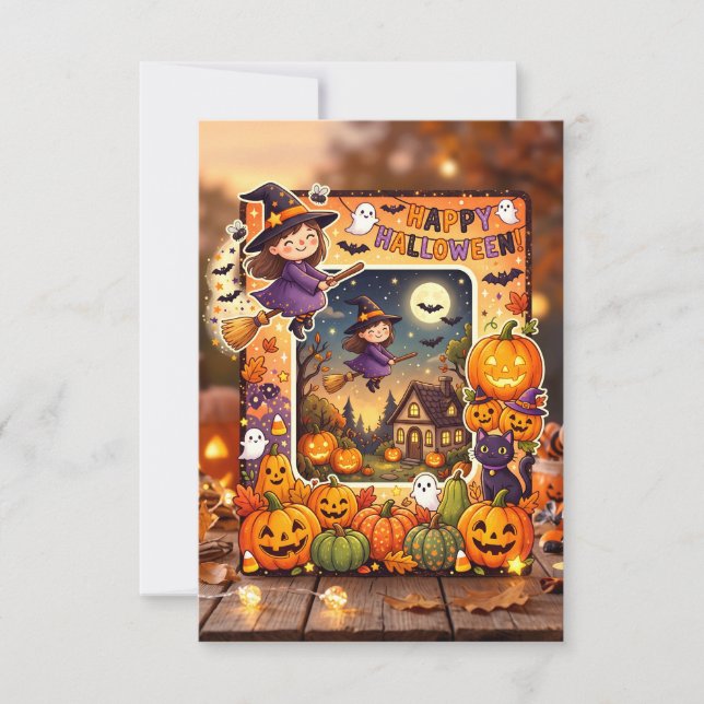 Blank Halloween Invitation Card 2026 #1 (Front)