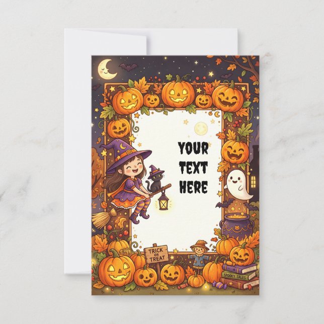 Blank Halloween Invitation Card 2026 #2 (Front)