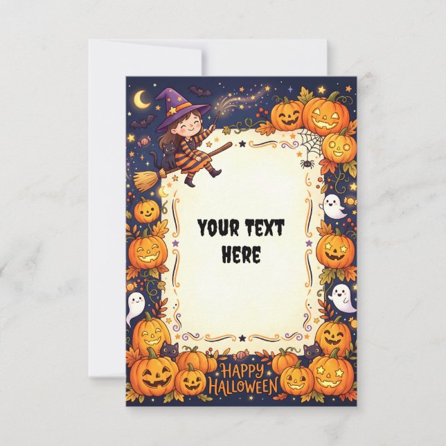 Blank Halloween Invitation Card 2026 #4 (Front)