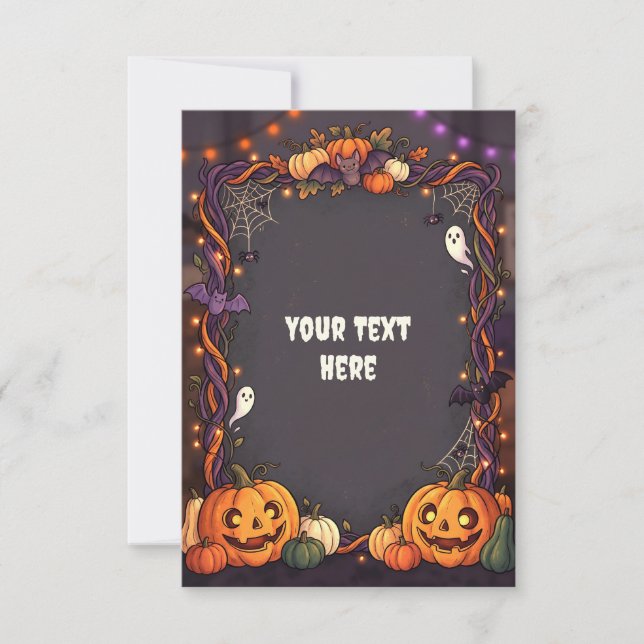 Blank Halloween Invitation Card 2026 #6 (Front)