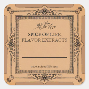 Blank Handmade Flavour Extract Labels