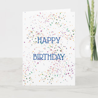 Blank Happy Birthday Card