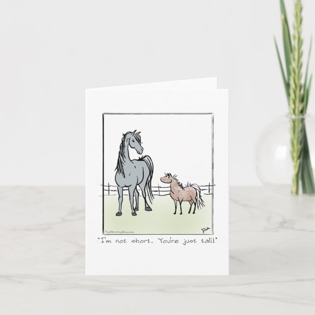 Blank Horse Greeting Card (Front)