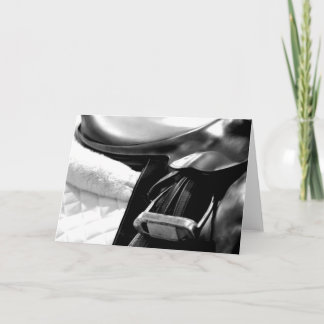 Blank Horse Saddle Greeting Card
