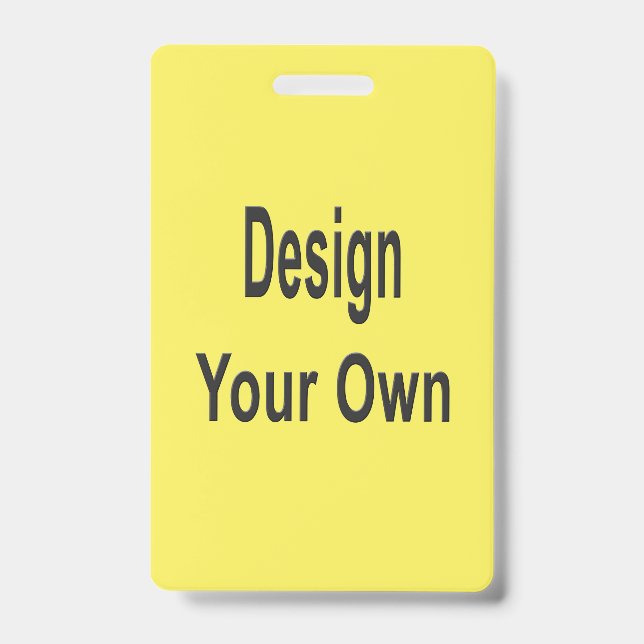 Blank  ID badge (Front)