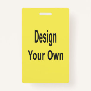 Blank  ID badge