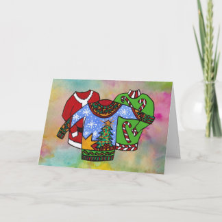 Blank Inside Christmas Sweater by Julia Morrill Card