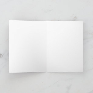 Blank inside greeting card