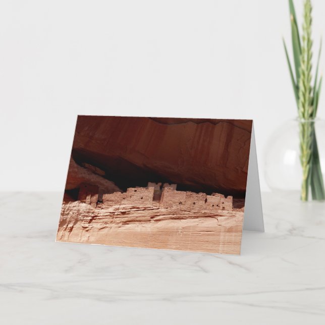 Blank Inside "Home of the Ancients" Greeting Card (Front)