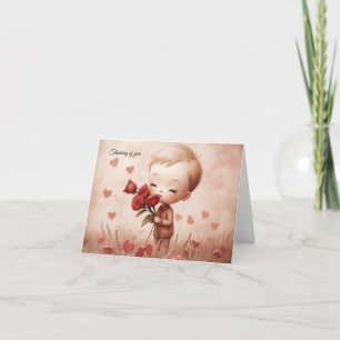 Blank inside note card "Thinking Of You"