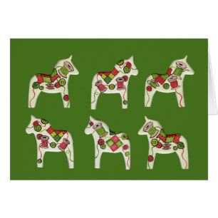 Blank Inside Sewing Horses Card
