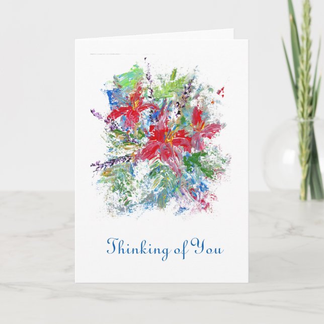 Blank Inside Thinking of You Card (Front)