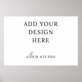 Blank Landscape Poster Template (20 x 30 inch)