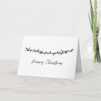 Blank Lights Merry Christmas Card