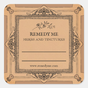 Blank Medicinal Herb Remedy Tincture Labels