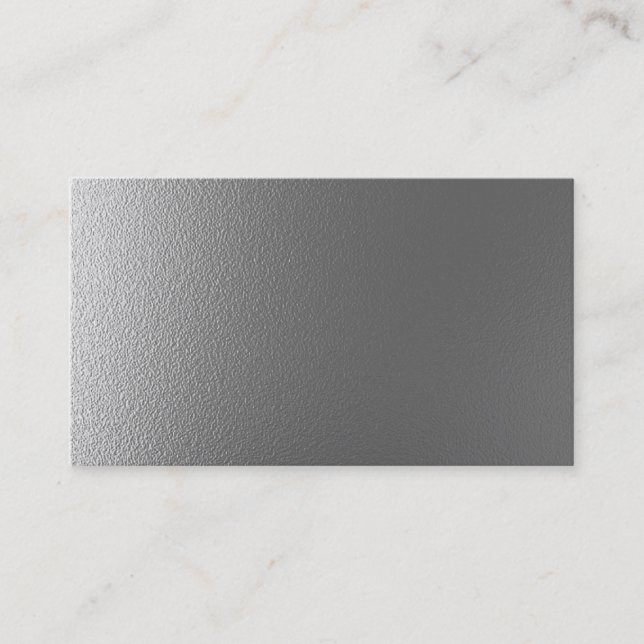 Blank metal design business card (Front)