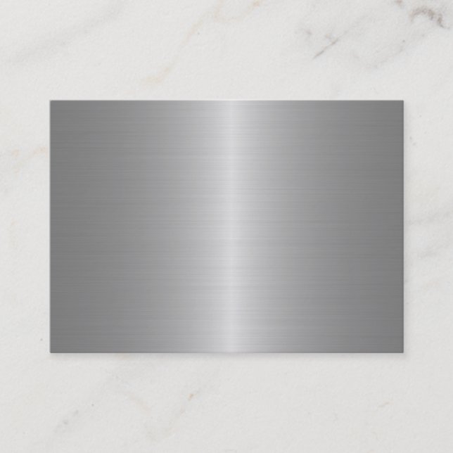 Blank Metallic Looking Business Cards (Front)