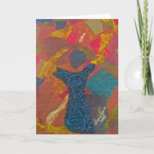 Blank Mixed Media Art Greeting Card