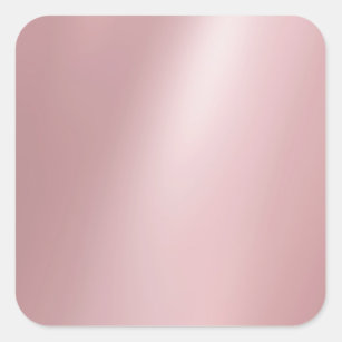 Blank Modern Template Trendy Elegant Rose Gold Square Sticker