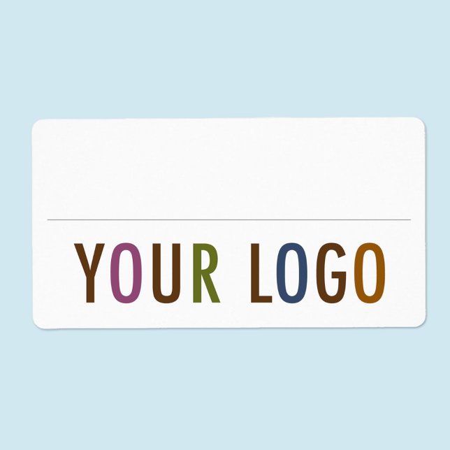 Blank Name Badge Stickers Custom Logo Employee (MISOOK Blank Name Tag Stickers with Logo)