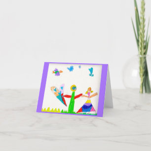 Blank note card
