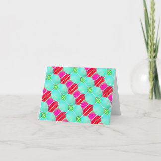Blank Note Card (Art Deco/Watermelon)