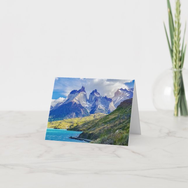 Blank Note Card - Patagonia Frontier Landscape (Front)