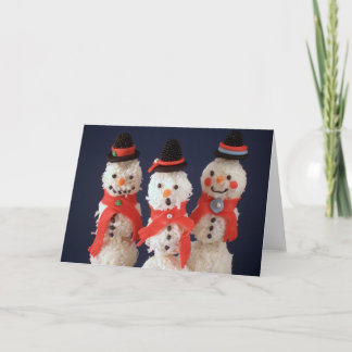 Blank Note Card - Snow Cake Men Card