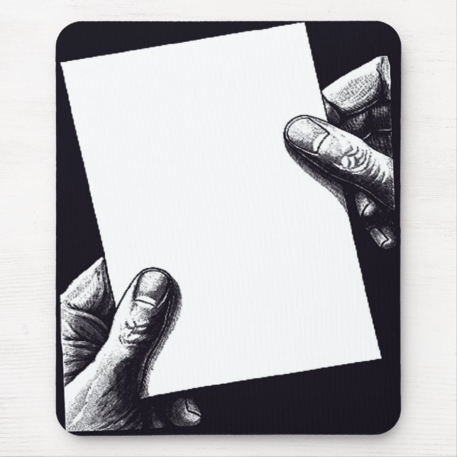 blank note paper mouse pad (Front)