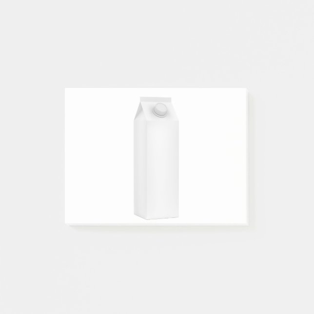 Blank packaging for milk post-it notes (Front)