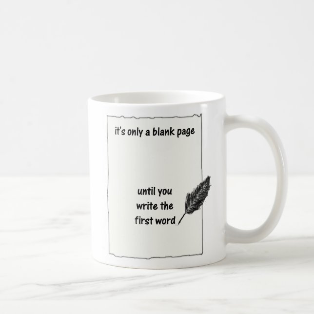BLANK PAGE COFFEE MUG (Right)