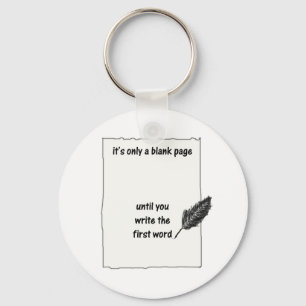 BLANK PAGE KEY RING